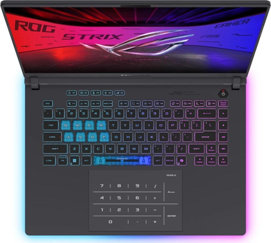 Laptop Asus ROG Strix G16 G615, 16", Intel Core Ultra 7 255HX, 16GB RAM, 1TB SSD, NVIDIA GeForce RTX 5070 Ti, i zi
