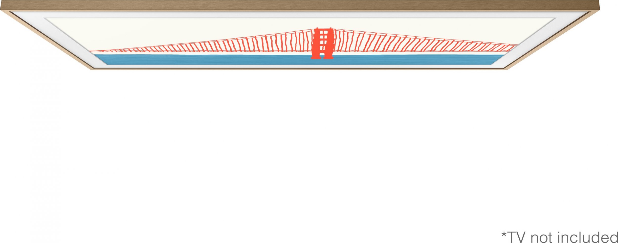 Kornizë televizori Samsung The Frame, 50", Modern Teak, kafe