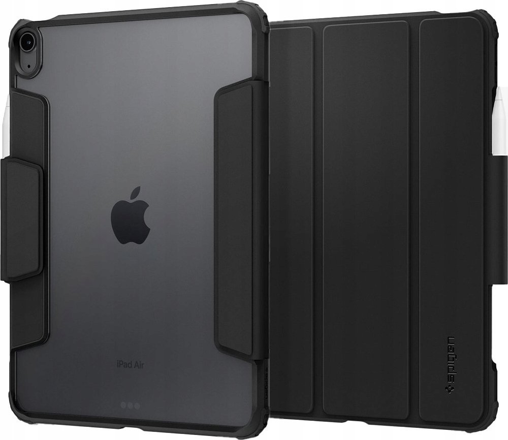 Këllëf tablet Spigen Air Skin Pro, për iPad Air 11" 2024, kapak magnetik, i zi