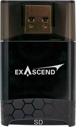 Lexues kartelash Exascend EXCRSDU2, SDXC UHS II dhe microSDXC, USB 3.2 5 Gbps, i zi