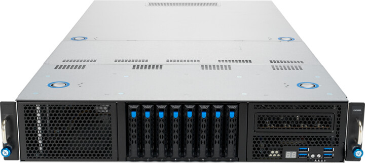 Server ASUS ESC4000-E10S / 1600W, Icelake, C621A, LGA4189, 16x RAM, 8x2,5 "+ 2xNVMe Hot-swap, 1600W, 2U