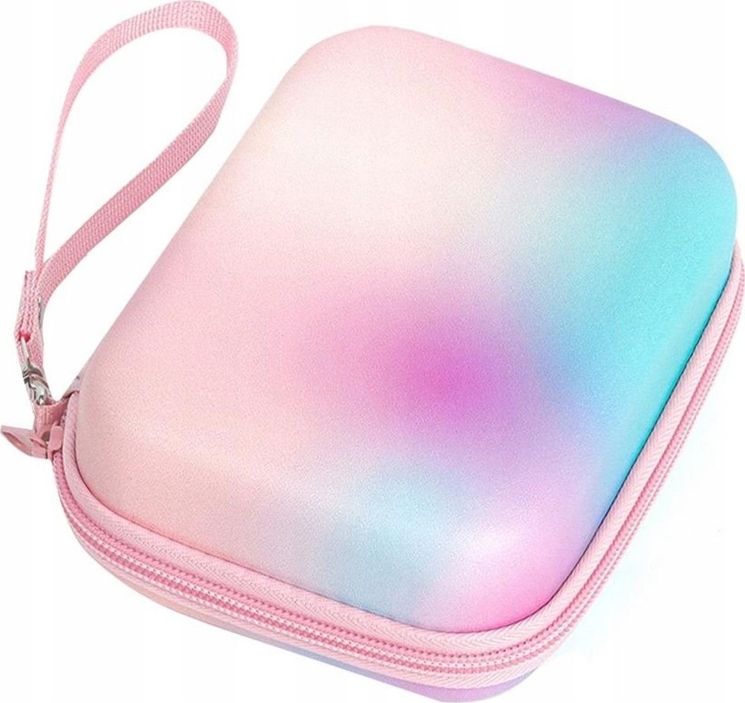 Çantë mbrojtëse LoveInstant për Fujifilm Instax Mini Evo LiPlay Square Link, me rrip dore, multicolor ombre