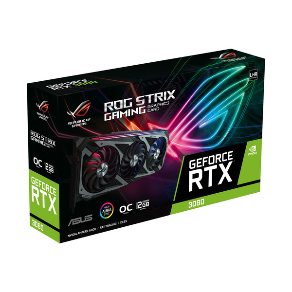 Kartelë grafike ASUS ROG -STRIX-RTX3080-O12G-GAMING NVIDIA GeForce RTX 3080 12 GB GDDR6X