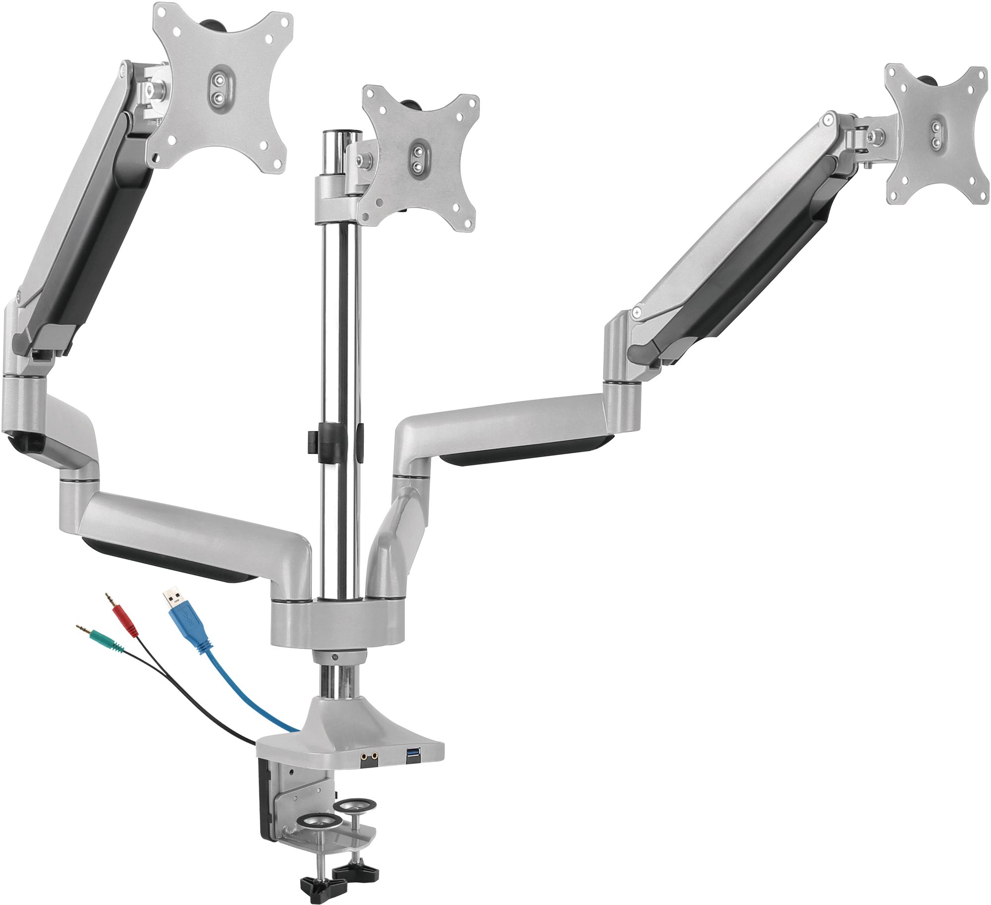Krah monitori AlzaErgo Arm T05S USB, deri 32", VESA, i zi