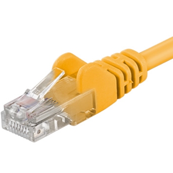 Kabllo Premium Patchcable UTP RJ45-RJ45, level CAT6, 10m, e verdhë