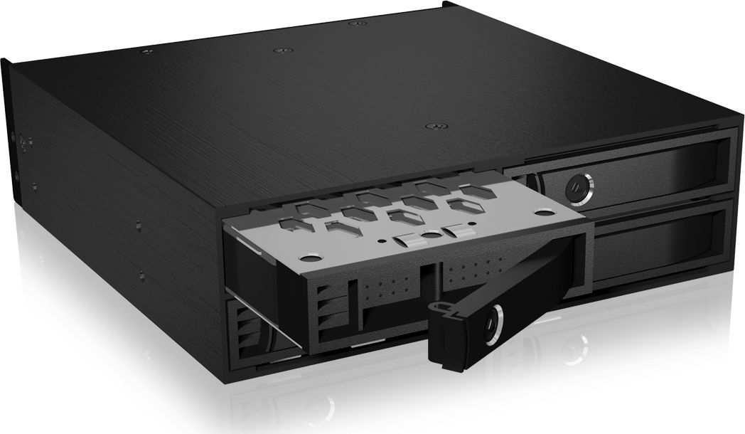 Систем за носачи на дискови Icy Box IB-2242U2K, 4x 2.5" U.2 NVMe SATA SAS, Mini SAS SFF-8643, црн