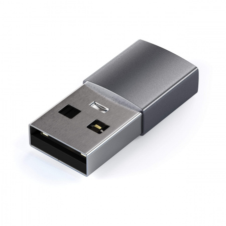 Përshtatës Satechi Aluminum USB-A - USB-C, i hirtë