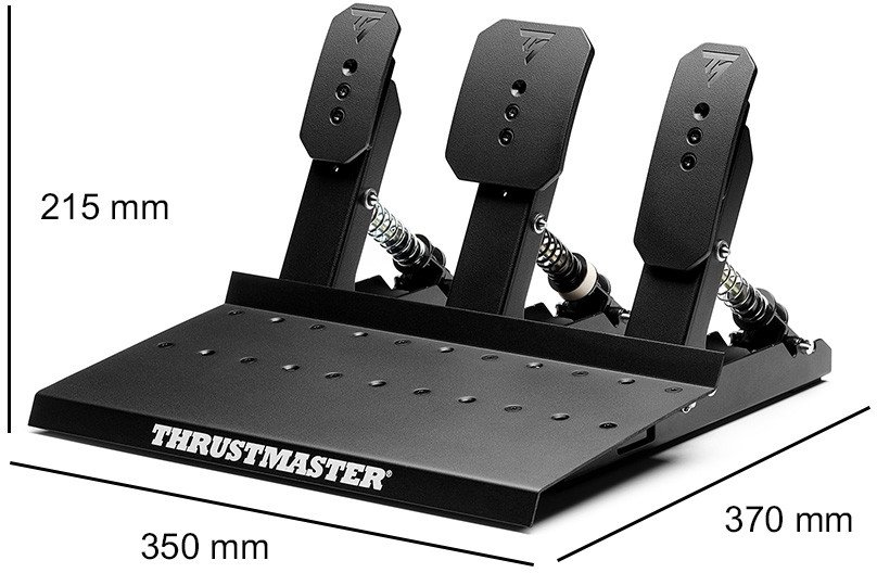 Pedale garash Thrustmaster Raceline Pedals III, set me 3 pedale, për PC dhe PlayStation dhe Xbox, të zeza