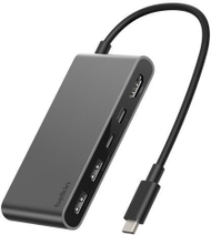 USB C разделник Belkin Connect 5 во 1, HDMI, USB, сребрен
