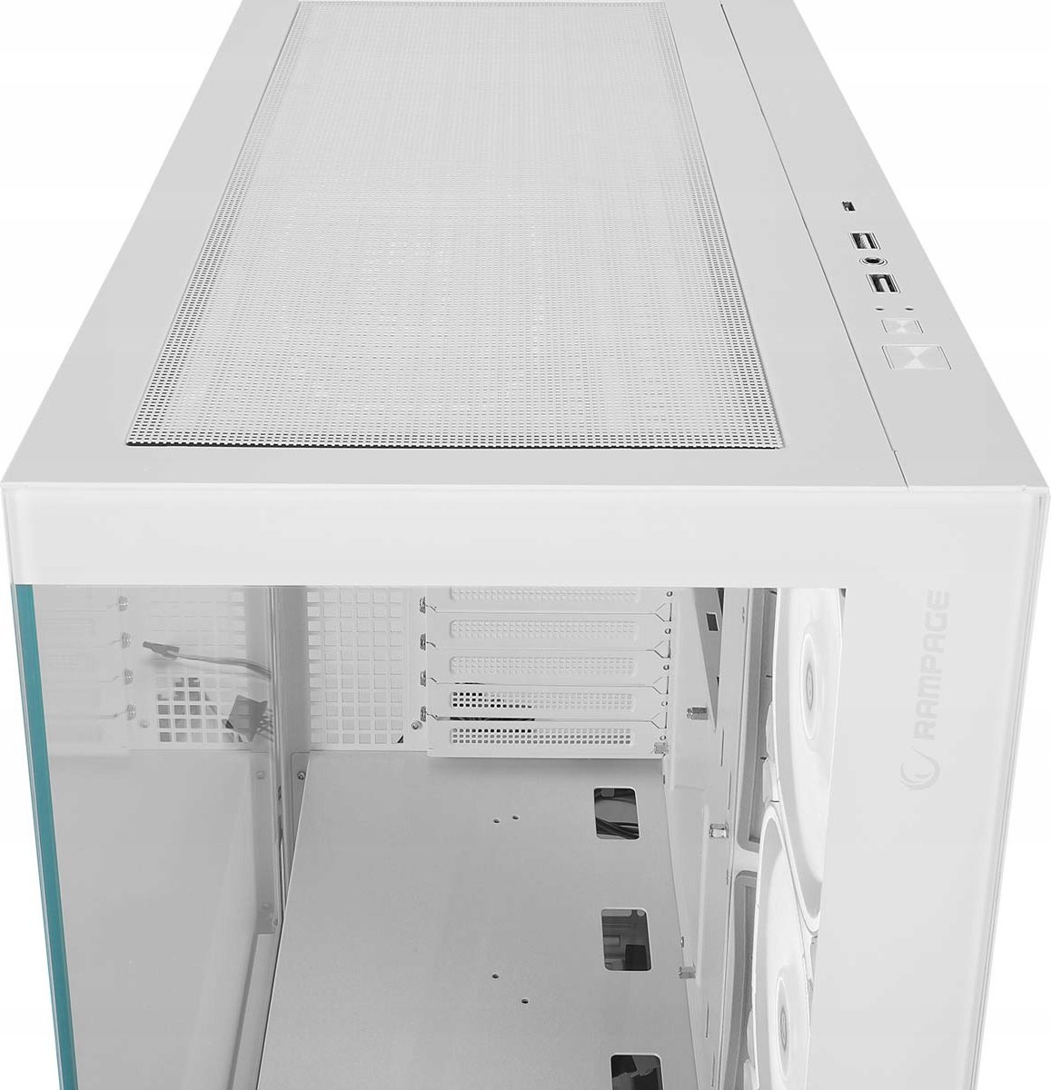 Kasa PC Rampage Hydra V1, ARGB Fan Hub, USB C, e bardhë