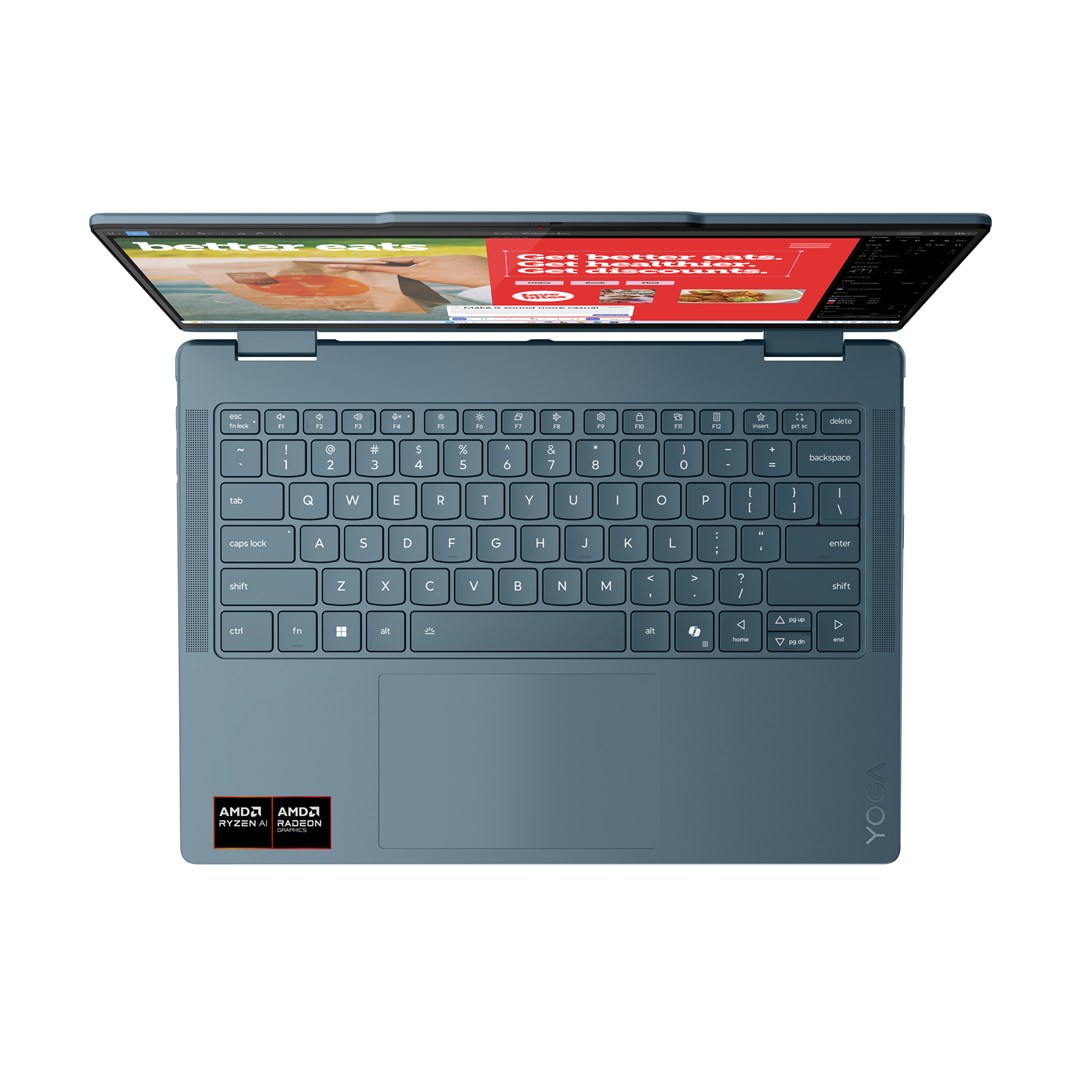 Laptop Lenovo Yoga 7 2-в-1 14AKP10, 14", AMD Ryzen AI 5, 16GB RAM, 512GB SSD, сина