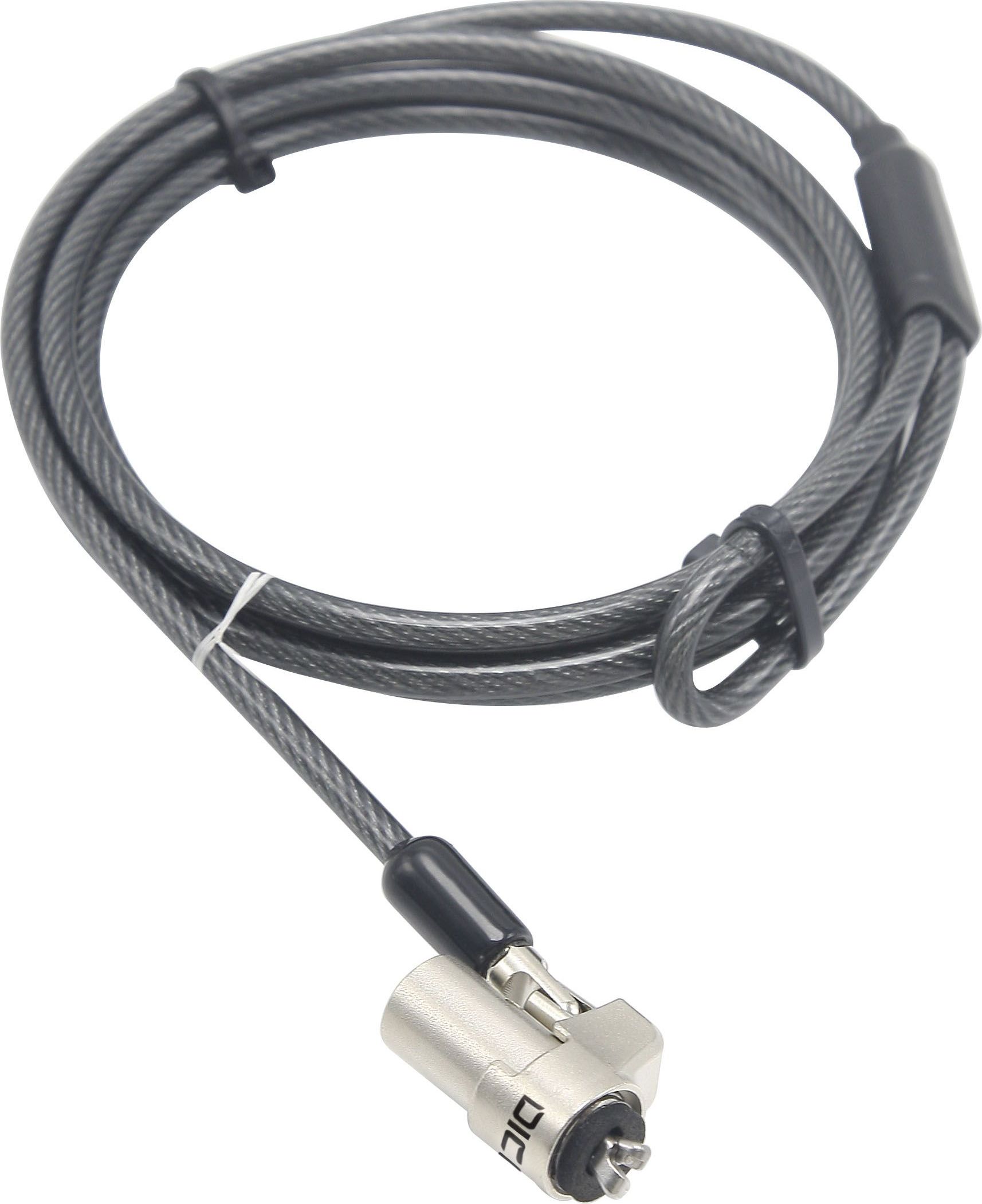 Кабел за безбедност Dicota D31540, 2m, за лаптоп и монитори, сребрен
