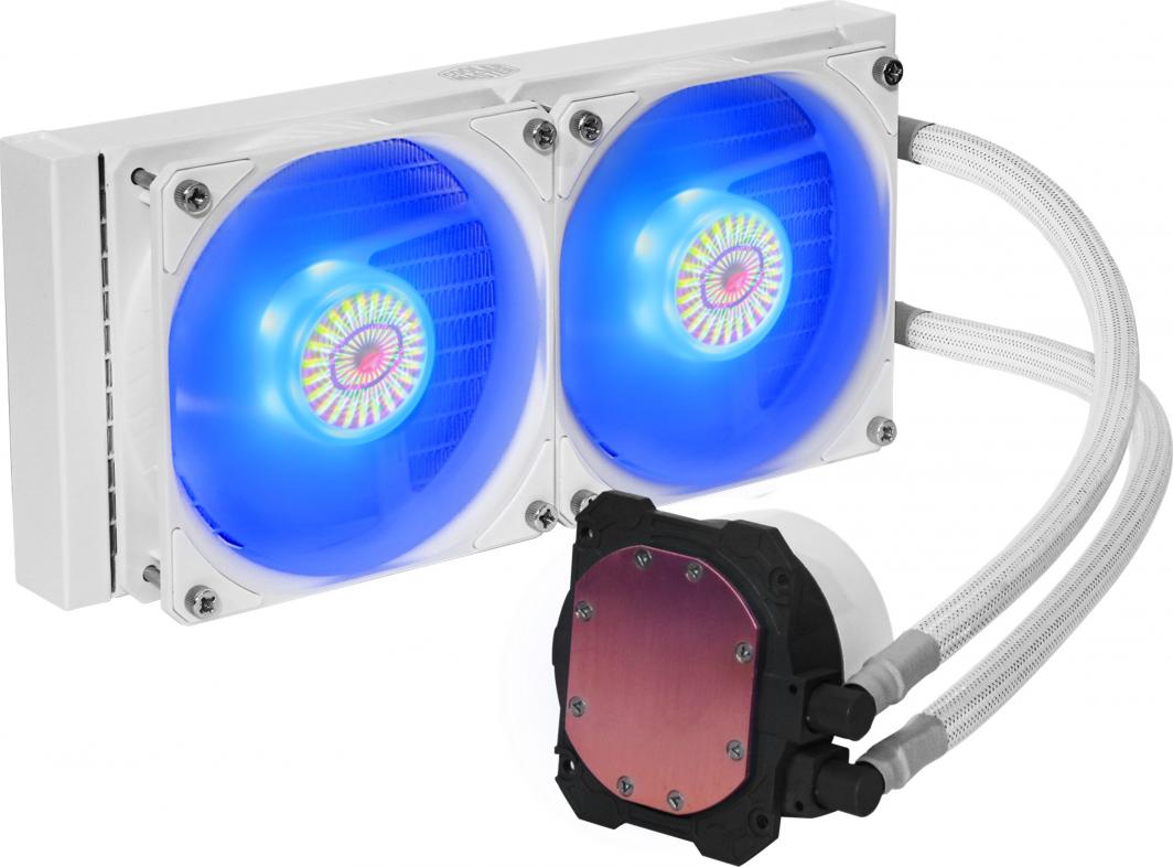 Ftohës me ujë Cooler Master MasterLiquid ML240L RGB V2 White Edition (MLW-D24M-A18PC-RW), i bardhë
