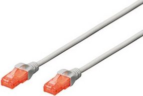 Kabllo patchcord Digitus U/UTP, Cat6, 10m, e hirtë