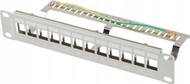 Patch panel Lanberg PPKS-9212-S, 12 porta, 1U, gri