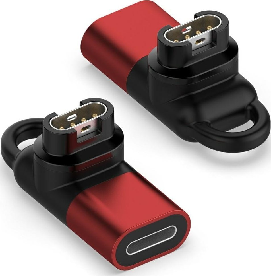 Adapter karikues Lightning Beline për orë Garmin, kompakt, i kuq