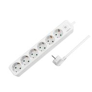 Kabllo vazhduese LogiLink 6-way + switch, 6x CEE 7/3 Kabllo vazhduese LogiLink 6-way + switch, 6x CEE 7/3