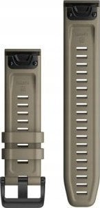 Rrip ore Garmin QuickFit 22, silikon, 22mm, bezhë me kopëse të zezë