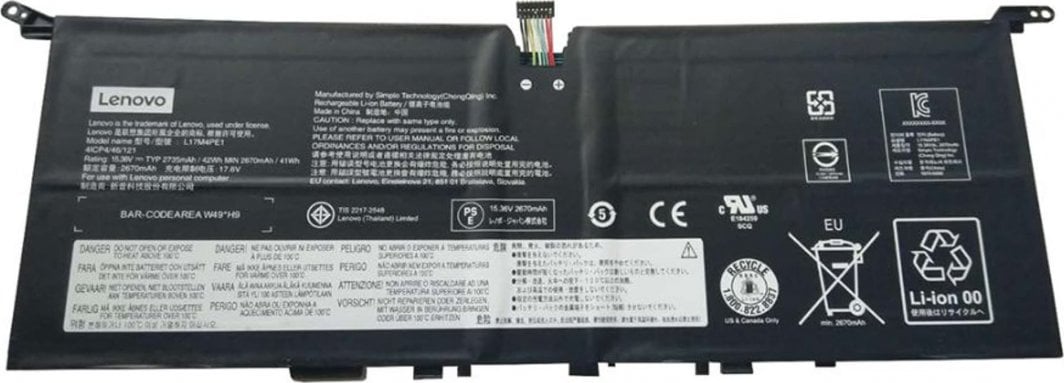 Bateri Lenovo 5B10R32749, e zezë