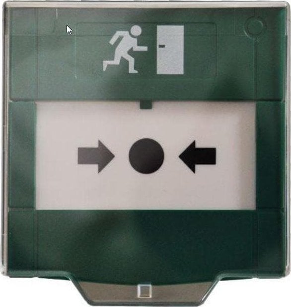 Buton emergjence SCOT CP-12RG, për hapje dere, i kuq