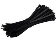 Lidhëse kabllosh Vorel, 2.5x200mm, set 100 copë, të zeza