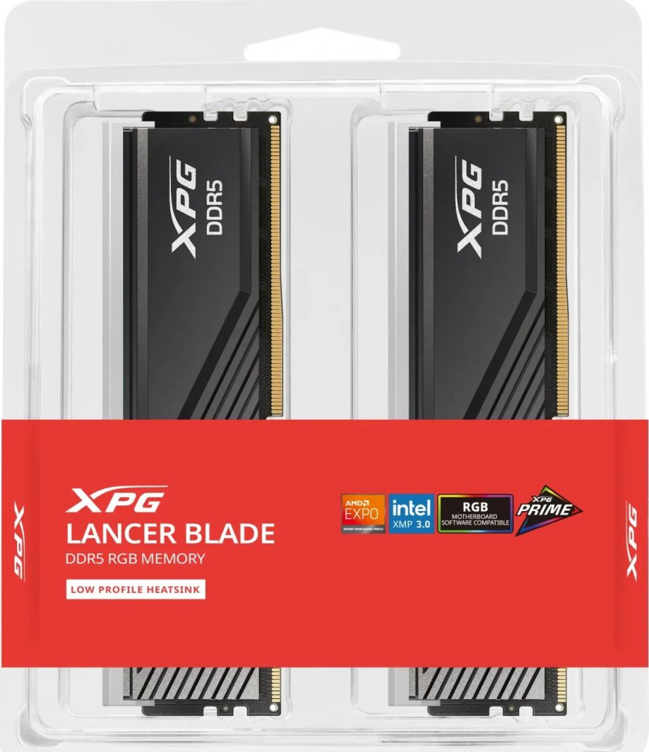 Memorie ADATA XPG Lancer Blade RGB, DDR5, 32 GB, 6400 MHz, CL32, AX5U6400C3216G-DTLABRBK