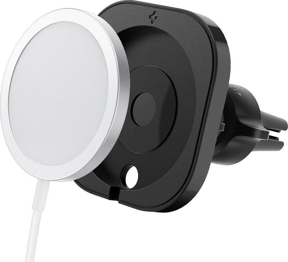 Mbajtëse magnetike për veturë Spigen MagFit, për MagSafe, rrotullim 360°, e zezë