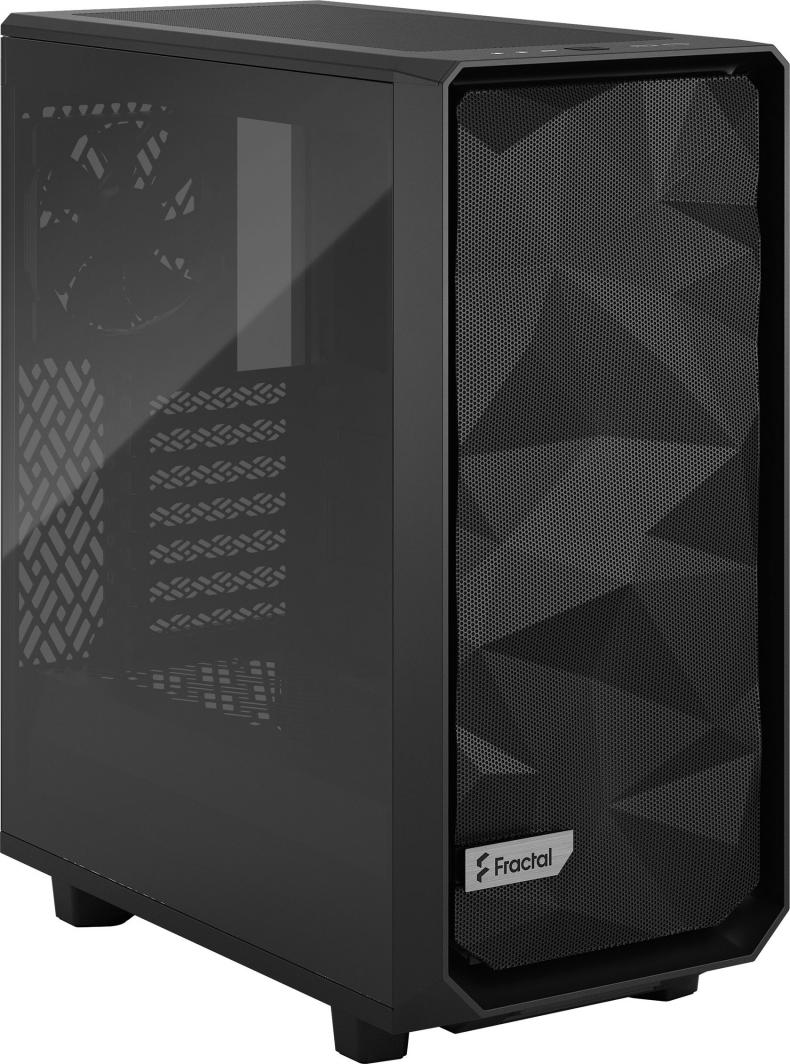 Kasë Fractal Design Meshify 2 Compact TG Light Tint, e zezë, Midi Tower