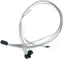 Kabllo Supermicro SFF 8643 - SATA, 0.55m, e argjend