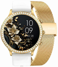 Orë inteligjente GRAVITY GT5-2, IPS, Bluetooth, ari me rrip të bardhë