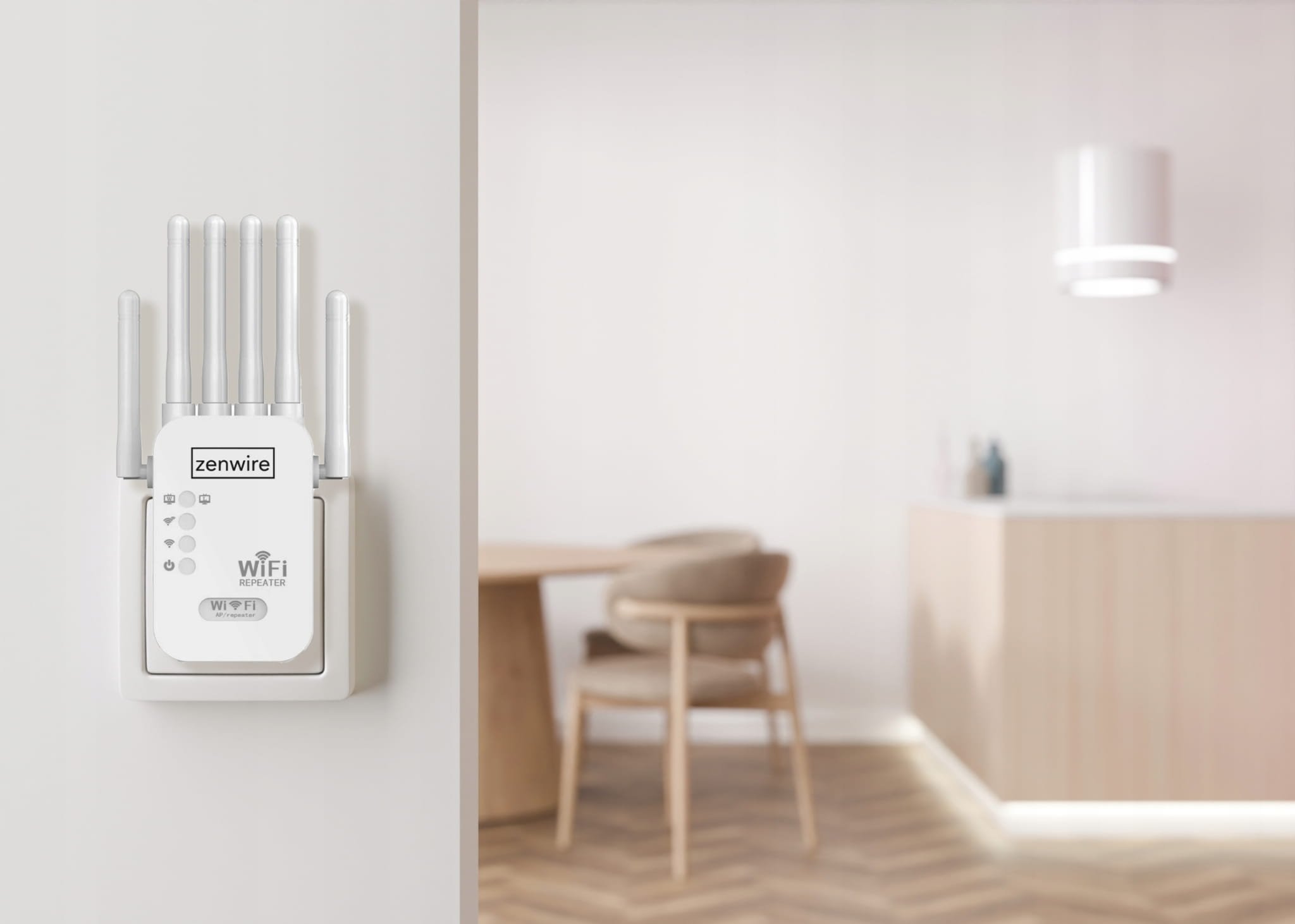 Amplifikator Wi-Fi U10, 1200Mb/s, 4 antena, i zi