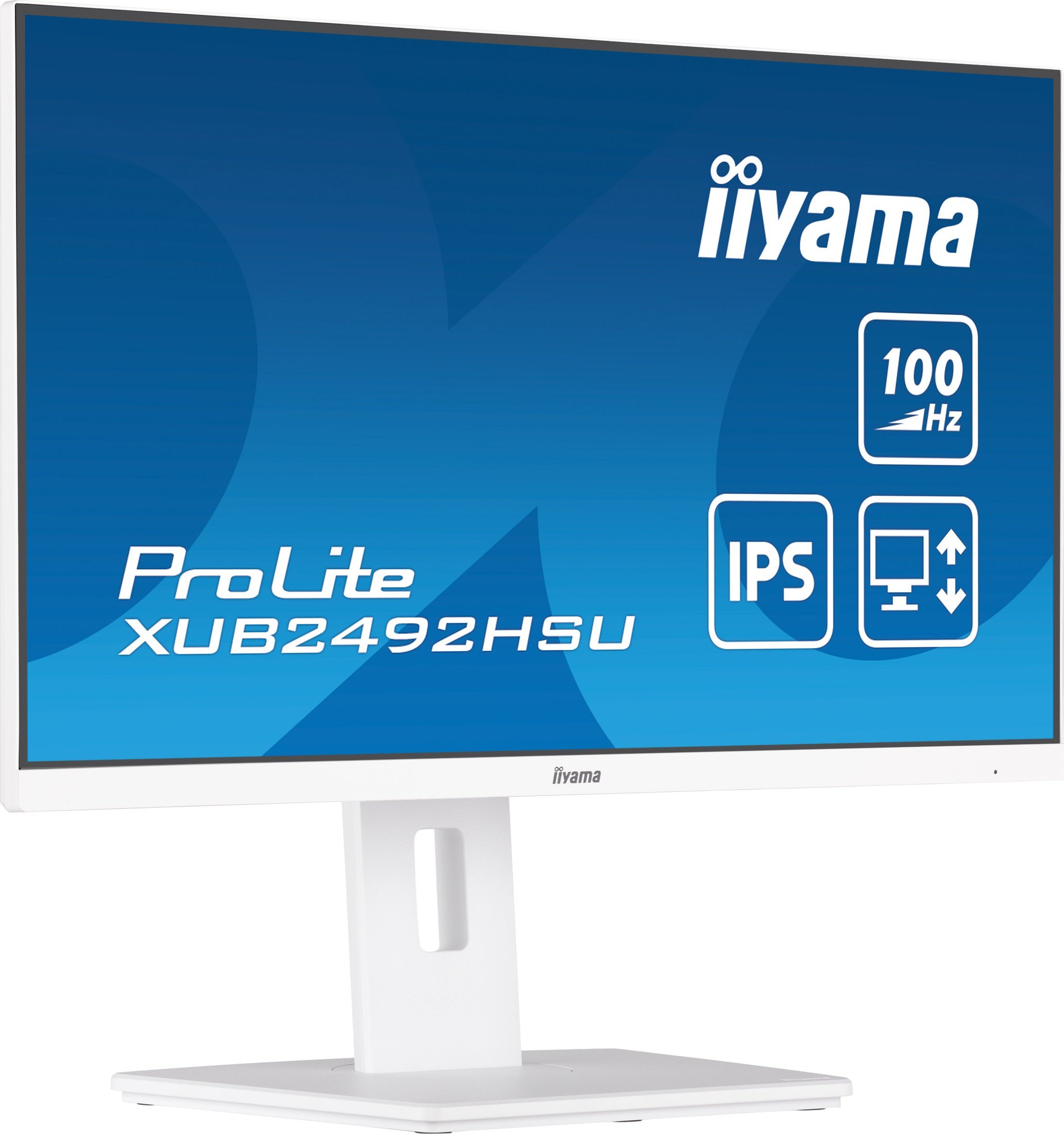 Monitor iiyama ProLite XUB2492HSU-W6, 23.8", IPS, 100 Hz, i bardhë