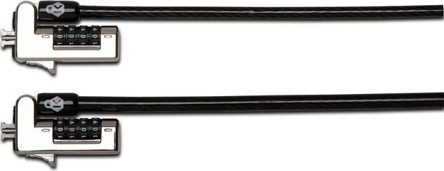 Kabllo sigurie Kensington NanoSaver K60627WW, 1.83m, dry me kombinim, argjendtë