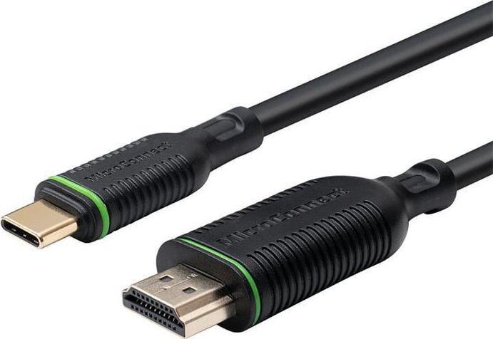 Adapter video Microconnect MC-USBCHDMI3, USB C në HDMI, 3m, 4K 60Hz, i zi