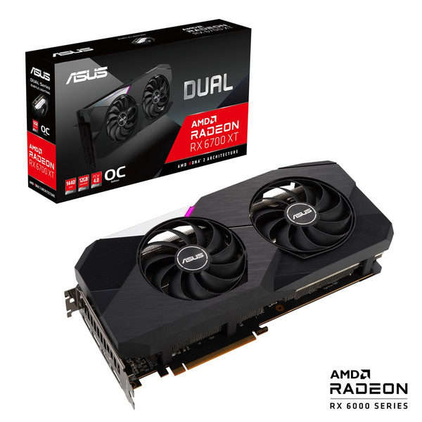 Kartelë grafike Asus RX Radeon 6700 XT Dual, 12GB GDDR6