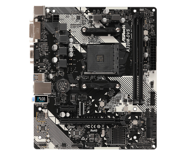 Pllakë amë Asrock A320M-DVS R4.0 Socket AM4 micro ATX AMD  A320