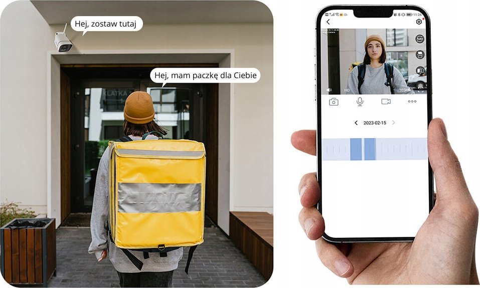 Kamerë IP Foscam V5P, 5MP QHD 3K, Wi-Fi dual band, e bardhë