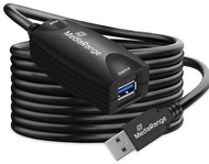 Продолжен кабел USB MediaRange Active, USB 3.2 Gen 1, 5 m, црн