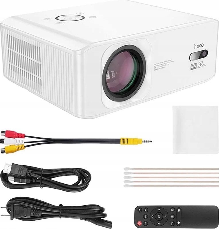 Projektor Hoco DT3, Android, Wi-Fi dhe Bluetooth, 1080P, i bardhë