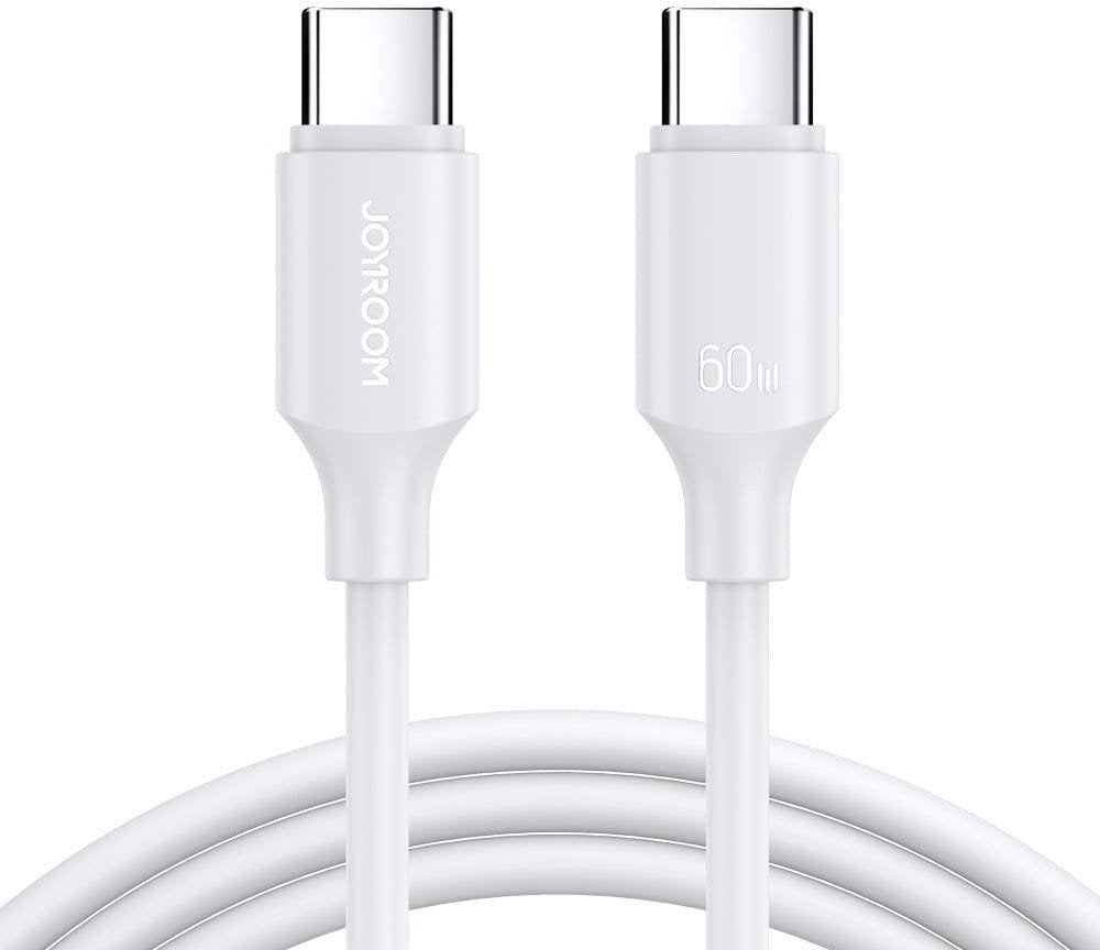 Kabëll karikues Joyroom S-A14 Multi-Color, USB C në USB C, 60W, 1.2m, i bardhë
