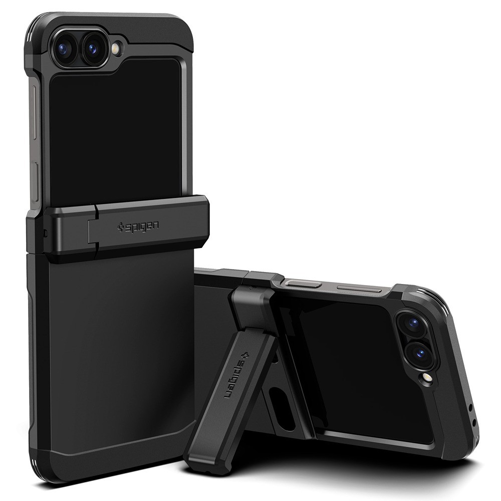 Këllëf telefoni Spigen Tough Armor Pro, për Samsung Galaxy Z Flip6, i zi