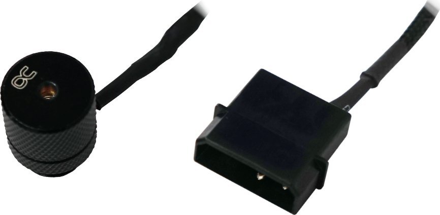 Fitting me lazer Alphacool Eiszapfen, G1/4, konektor 4 pin Molex, i argjendtë