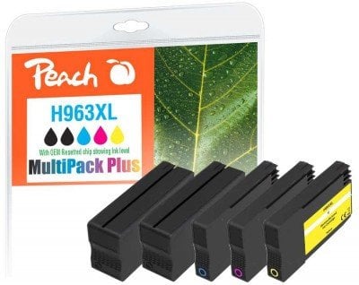 Paketë boje Peach Saver Pack Plus, kompatibile me HP 963XL, XL, shumëngjyrëshe