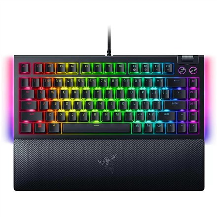 Tastierë Razer BlackWidow V4 75%, Razer Orange, RGB, e zezë