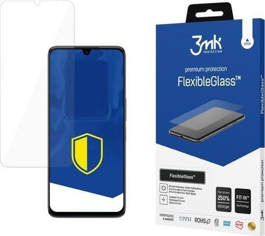 Mbrojtës ekrani 3MK FlexibleGlass për TCL 30 Plus, xham hibrid, ultra i hollë, transparent