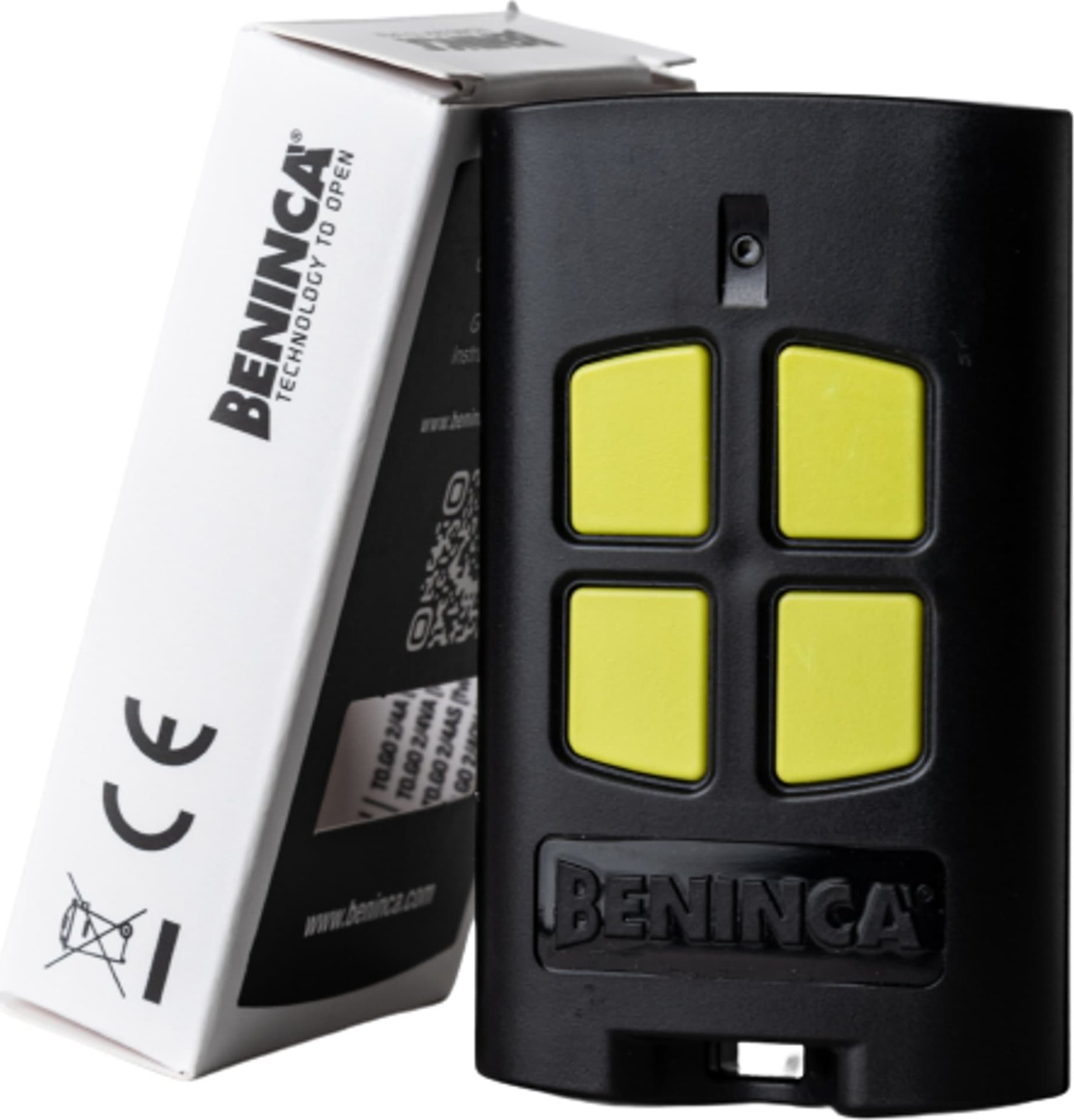 Даљински управувач Beninca TO.GO4VA, 4 канали, 433.92 MHz, црн