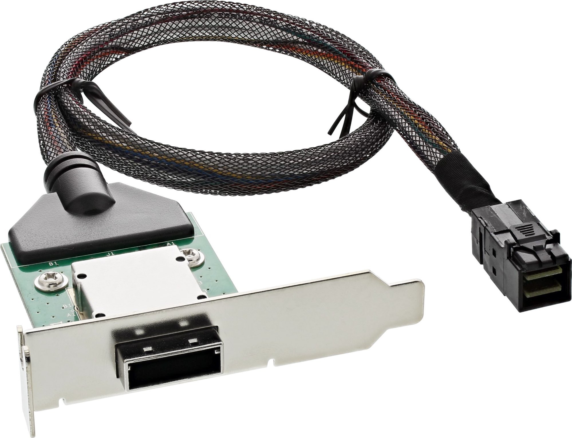 Адаптер PCI InLine SAS HD LP, SFF-8088 во SFF-8643, 0.75m