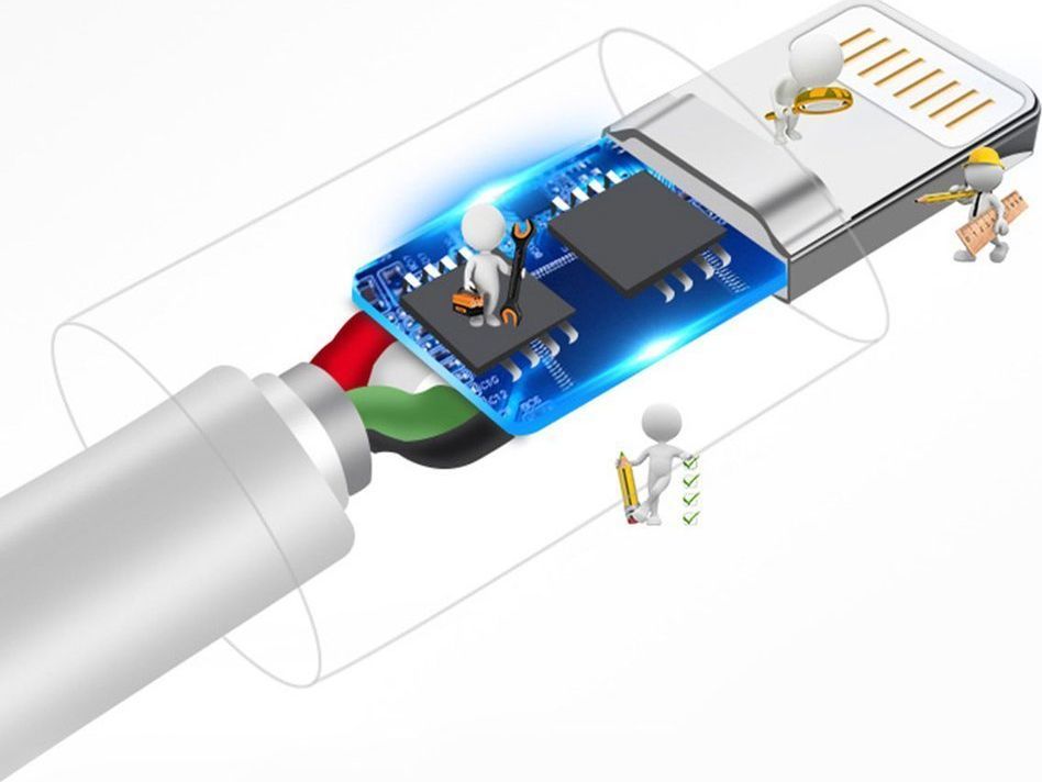Kabllo Dudao USB-A - Lightning USB 1m, e bardhë