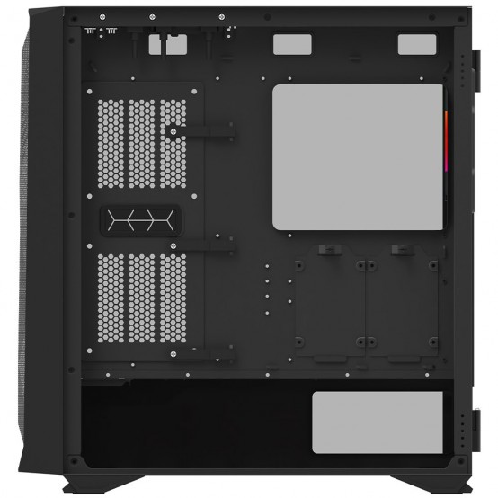 Kasa gaming Aqirys Arcturus Pro, midi tower EATX, ARGB, e zezë