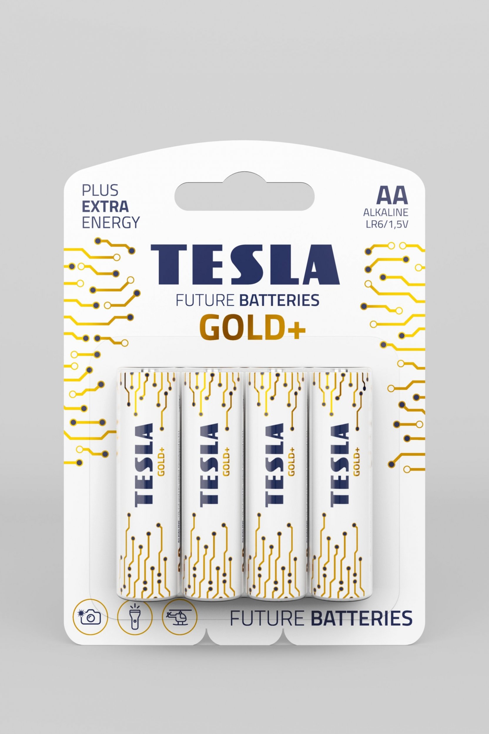 Алкални батерии AA Silver Plus, пакет, сребрени